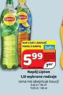 Delfin Napój Lipton Green Tea oferta