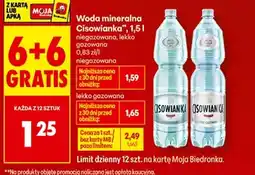 Biedronka Woda mineralna Cisowianka oferta