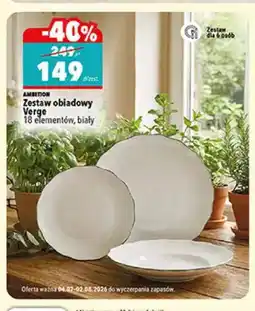 Biedronka Zestaw obiadowy Ambition Verge 18 elementów oferta