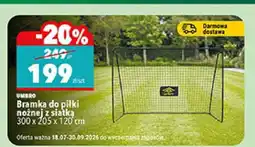Biedronka Bramka do piłki nożnej z siatką Umbro oferta