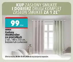 Biedronka Zasłony strukturalne na przelotkach Smukee oferta