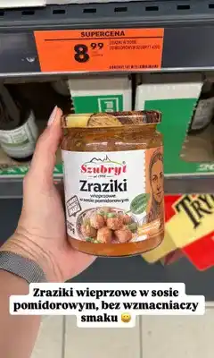 Biedronka Zraziki wieprzowe w sosie pomidorowym Szubryt oferta