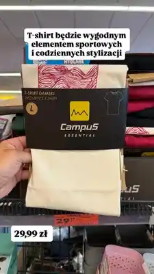 Biedronka T-shirt damski Campus Essential oferta