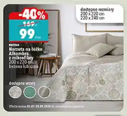 Biedronka Narzuta na łóżko Restilo Alhambra 200x220 cm oferta
