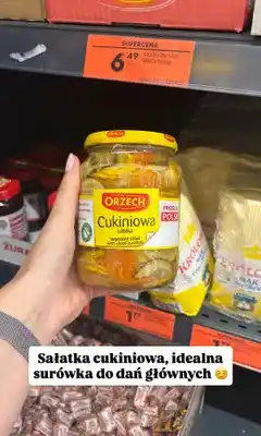 Biedronka Sałatka cukiniowa Orzech oferta
