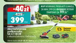 Biedronka Akumulatorowa podkaszarka Einhell GE-CT 18/28 oferta