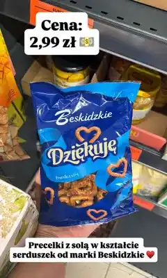 Biedronka Precelki z solą Beskidzkie Dziękuję oferta