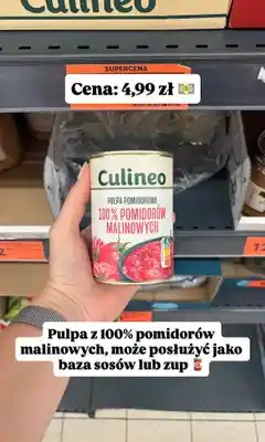 Biedronka Pulpa pomidorowa 100% pomidorów malinowych Culineo oferta