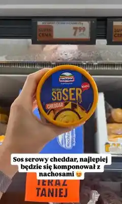 Biedronka Sos serowy Hochland Soser Cheddar oferta