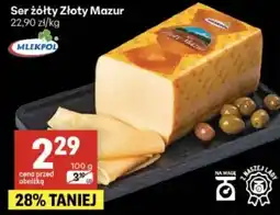 Delikatesy Centrum Ser żółty Złoty Mazur oferta