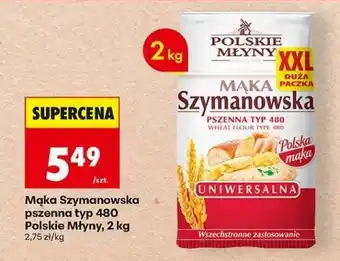 Biedronka Mąka Szymanowska pszenna typ 480 Polskie Młyny 2 kg oferta