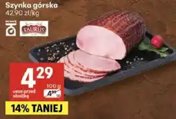 Delikatesy Centrum Szynka górská Taurus oferta
