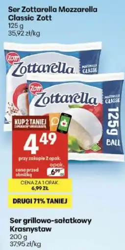 Delikatesy Centrum Ser Zottarella Mozzarella Classic Zott oferta