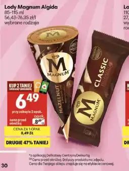 Delikatesy Centrum Lody Magnum Algida oferta