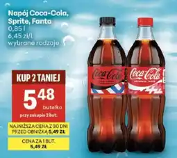 Delikatesy Centrum Napój Coca-Cola, Sprite, Fanta oferta