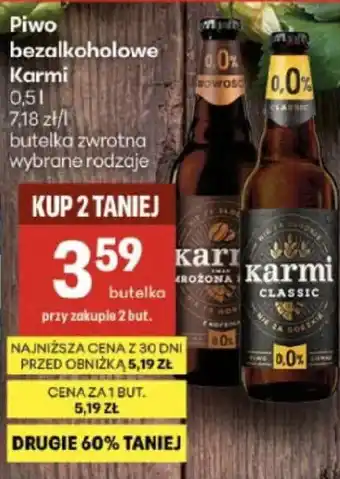 Delikatesy Centrum Piwo bezalkoholowe Karmi oferta