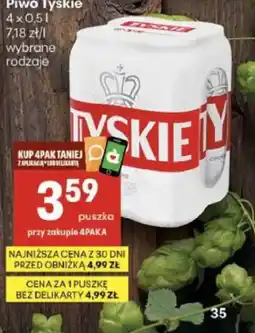 Delikatesy Centrum Piwo Tyskie oferta