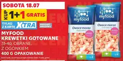 Kaufland myfood Krewetki gotowane 31-40, obrane, z ogonkiem oferta