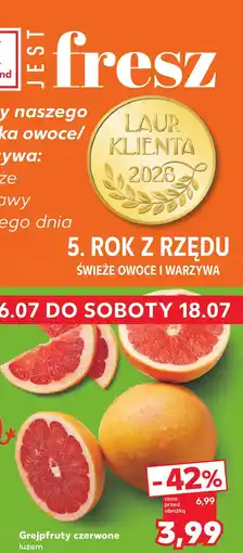 Kaufland Grejpfruty czerwone luzem oferta