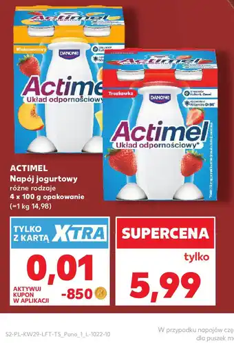 Kaufland Actimel Napój jogurtowy oferta