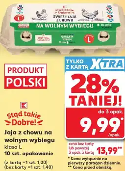 Kaufland Stąd takie Dobre! Jaja z chowu na wolnym wybiegu klasa L oferta