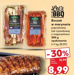 Kaufland Let's BBQ Boczek w marynacie paprykowej lub czosnkowej z majerankiem oferta