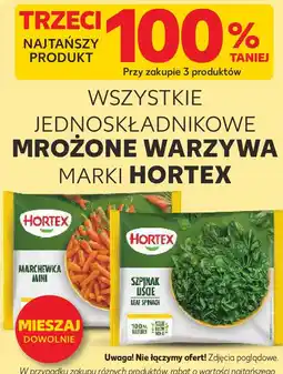 Kaufland Hortex Jednoskładnikowe mrożone warzywa oferta