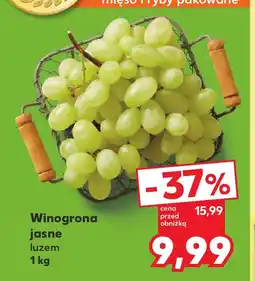 Kaufland Winogrona jasne luzem oferta