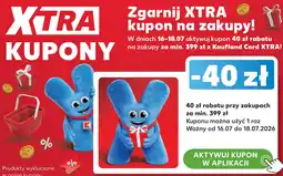 Kaufland Kupon 40 zł rabatu przy zakupach za min. 399 zł oferta