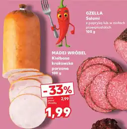 Kaufland MADEJ WRÓBEL Kiełbasa krakowska parzona oferta