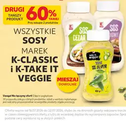 Kaufland Wszystkie sosy marek K-Classic i K-Take It Veggie oferta