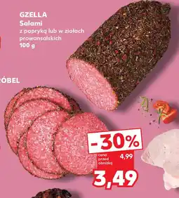 Kaufland GZELLA Salami z papryką lub w ziołach prowansalskich oferta