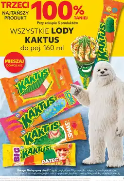 Kaufland Wszystkie lody Kaktus do poj oferta