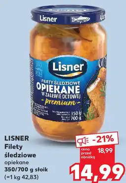 Kaufland Lisner Filety śledziowe opiekane w zalewie octowej oferta