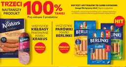 Kaufland Berlinki Wszystkie parówki marki Berlinki oferta