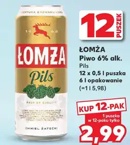 Kaufland Łomża Pils Piwo 6% alk oferta