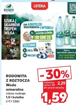 Kaufland Rodowita z Roztocza Woda mineralna oferta