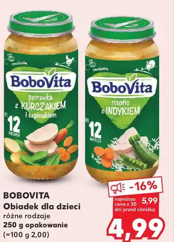 Kaufland BoboVita Obiadek dla dzieci oferta