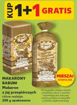 Kaufland MAKARONY BABUNI Makaron z jaj przepiórczych różne rodzaje oferta
