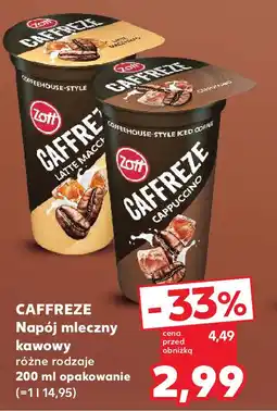 Kaufland Zott Caffreze Napój mleczny kawowy oferta