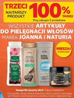 Kaufland Wszystkie artykuły do pielęgnacji włosów marek Joanna i Naturia oferta