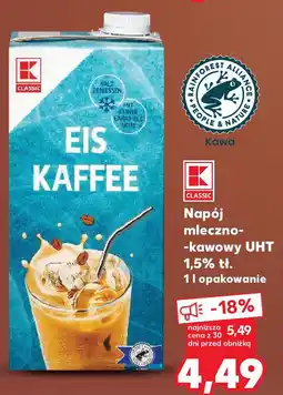 Kaufland K-Classic Eis Kaffee Napój mleczno-kawowy UHT oferta