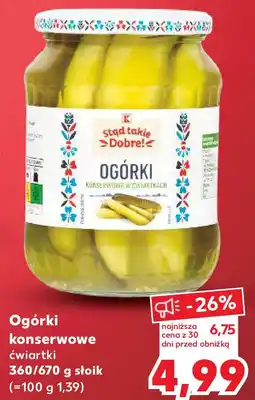 Kaufland Stąd takie Dobre! Ogórki konserwowe ćwiartki oferta
