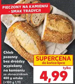 Kaufland Chleb pszenny bez drożdży wypiekany na kamieniu ze słonecznikiem oferta