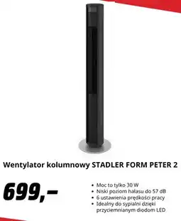 Media Markt Wentylator kolumnowy Stadler Form Peter 2 oferta