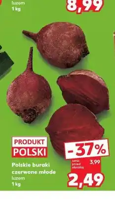 Kaufland Buraki czerwone młode polskie luzem oferta