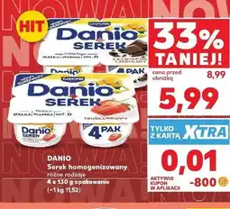 Kaufland Serek homogenizowany Danio z kawałkami czekolady 4-pak oferta