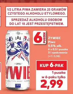 Kaufland Piwo Żywiec 6-pak oferta
