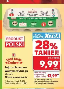 Kaufland Jaja z chowu na wolnym wybiegu klasa L Stąd takie Dobre! oferta