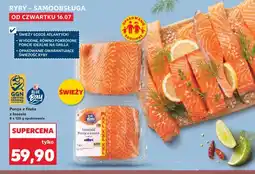 Kaufland Porcje z fileta z łososia Norweski ze skórą Blue Bay oferta